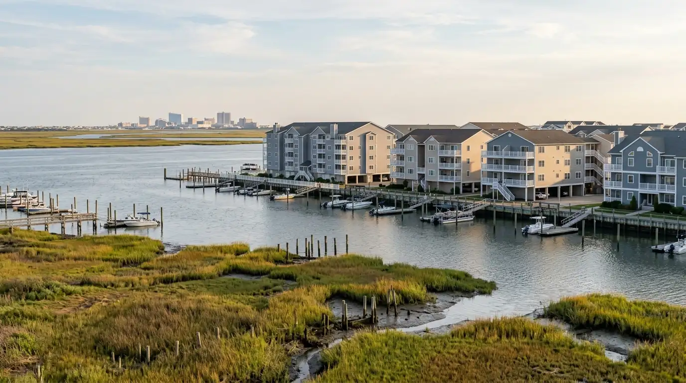 Back-bay condos in Atlantic City, NJ